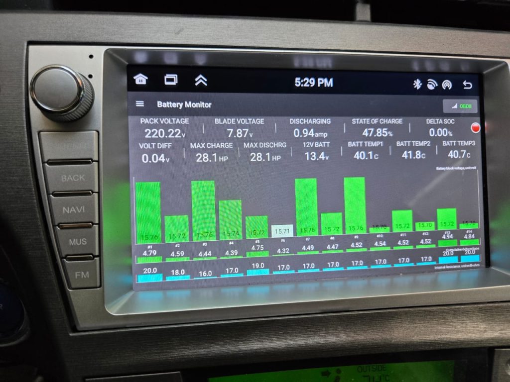 BATERÍA HIBRIDA PARA PRIUS 2010-2015 BATERÍA LITIO Y SODIO